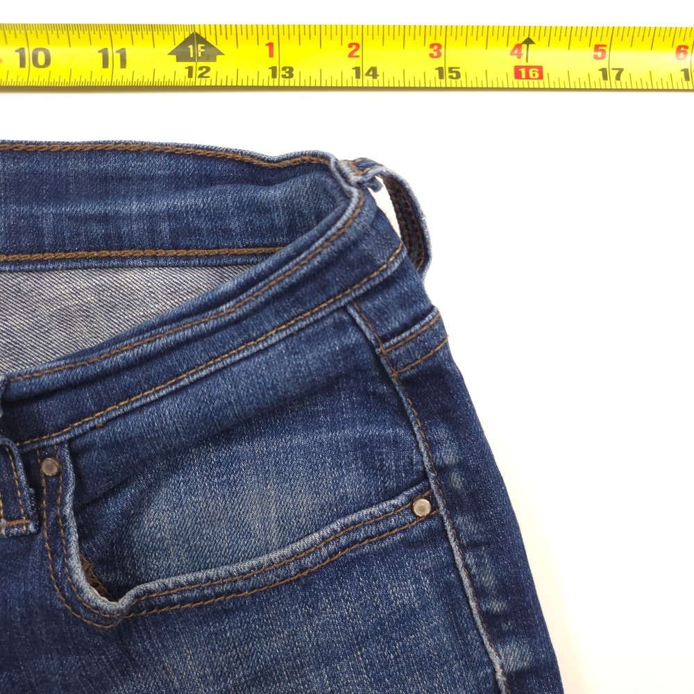 Levis Women‎ Jeans 505 Straight Leg 6 S Blue Mid Rise Button Flap Pockets - Picture 9 of 13